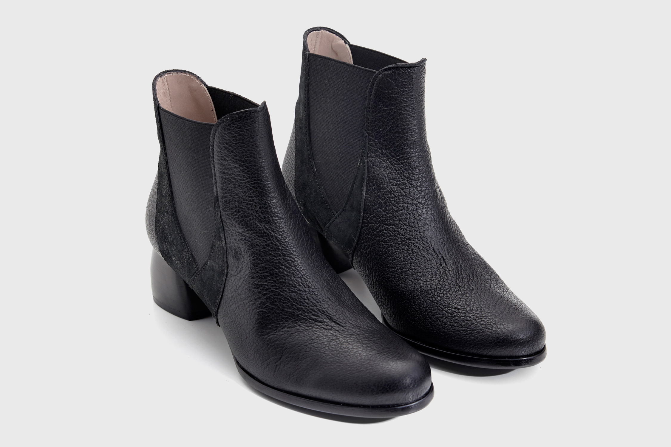 Dorotea botín de tacón medio Eve negro fw18 pra