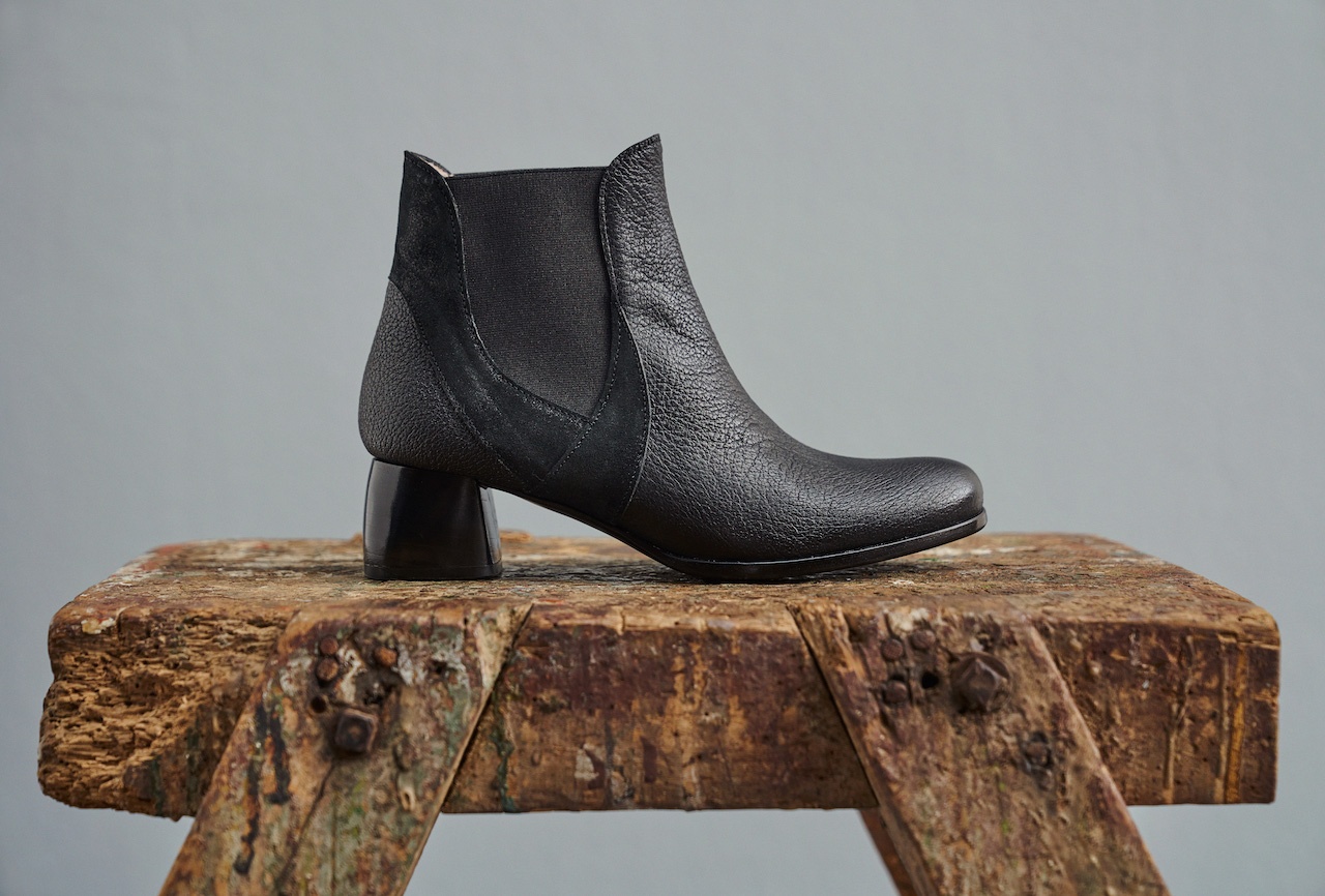 Dorotea botín de tacón medio Eve negro fw18