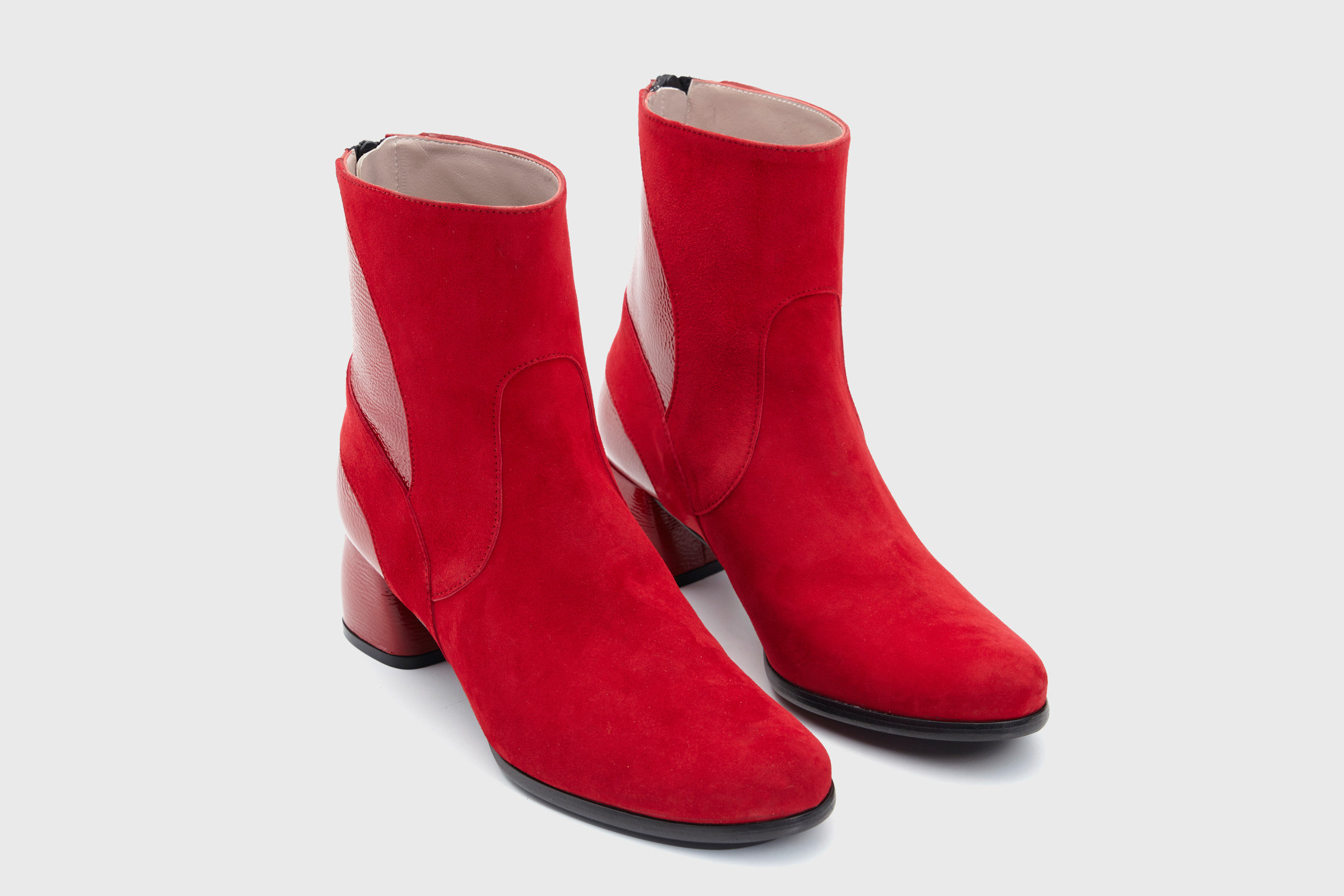 Dorotea botínde tacón medio Edna frambuesa fw17 par