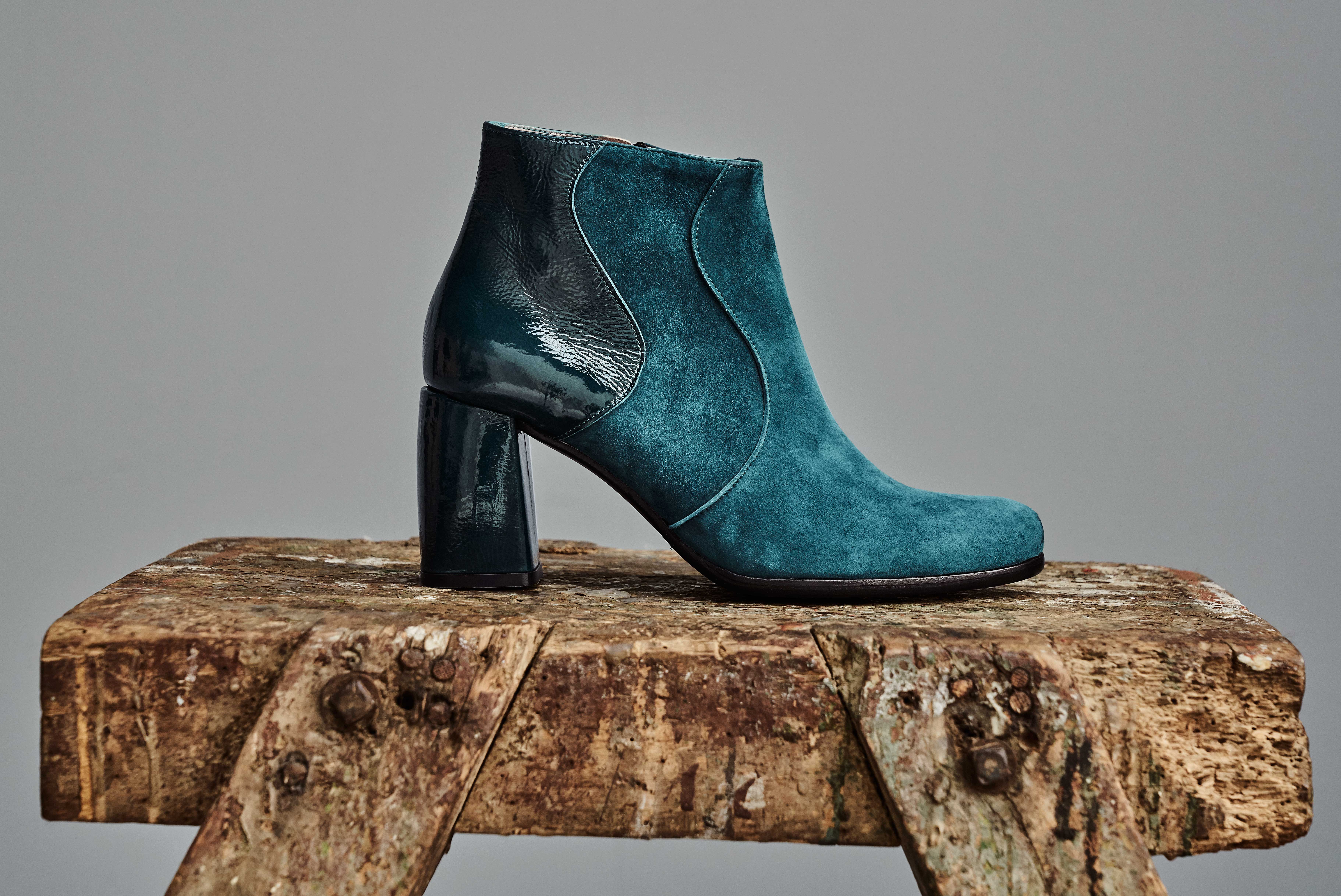 Dorotea botín de tacón alto Ruby azul lago fw18