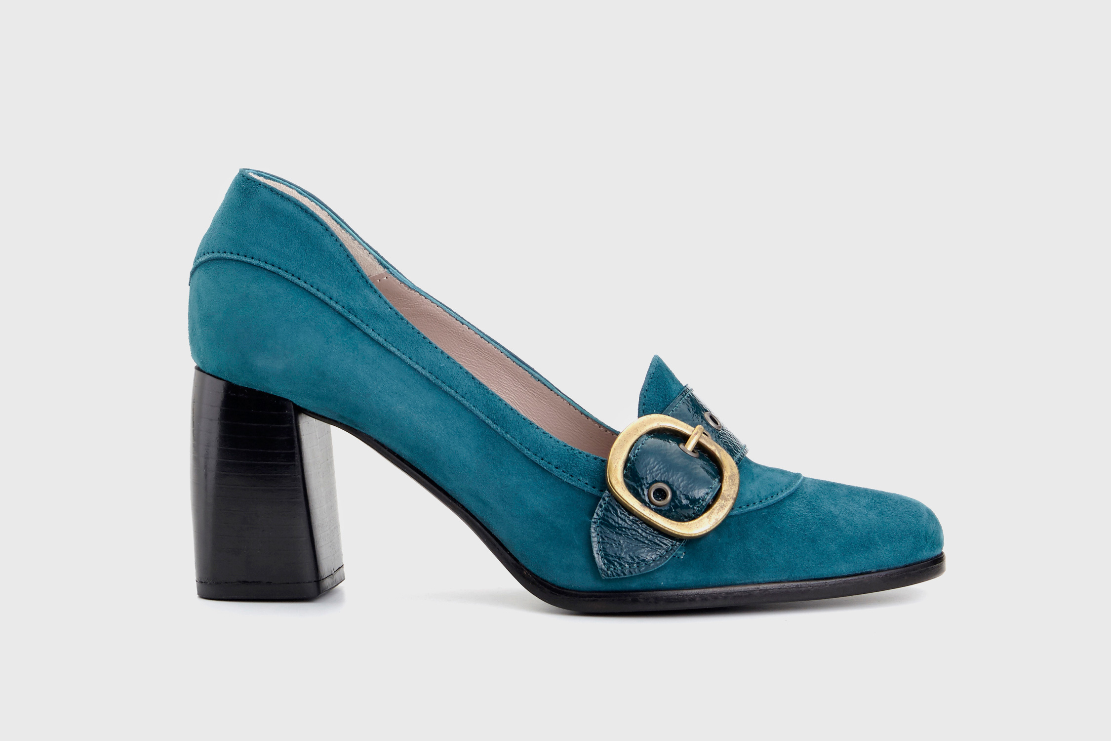 Dorotea zapato salón Juliette azul fw18 perfil