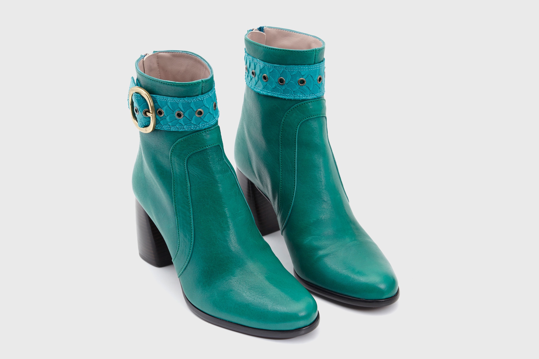 Dorotea botín de tacón alto Norah verde fw18 par