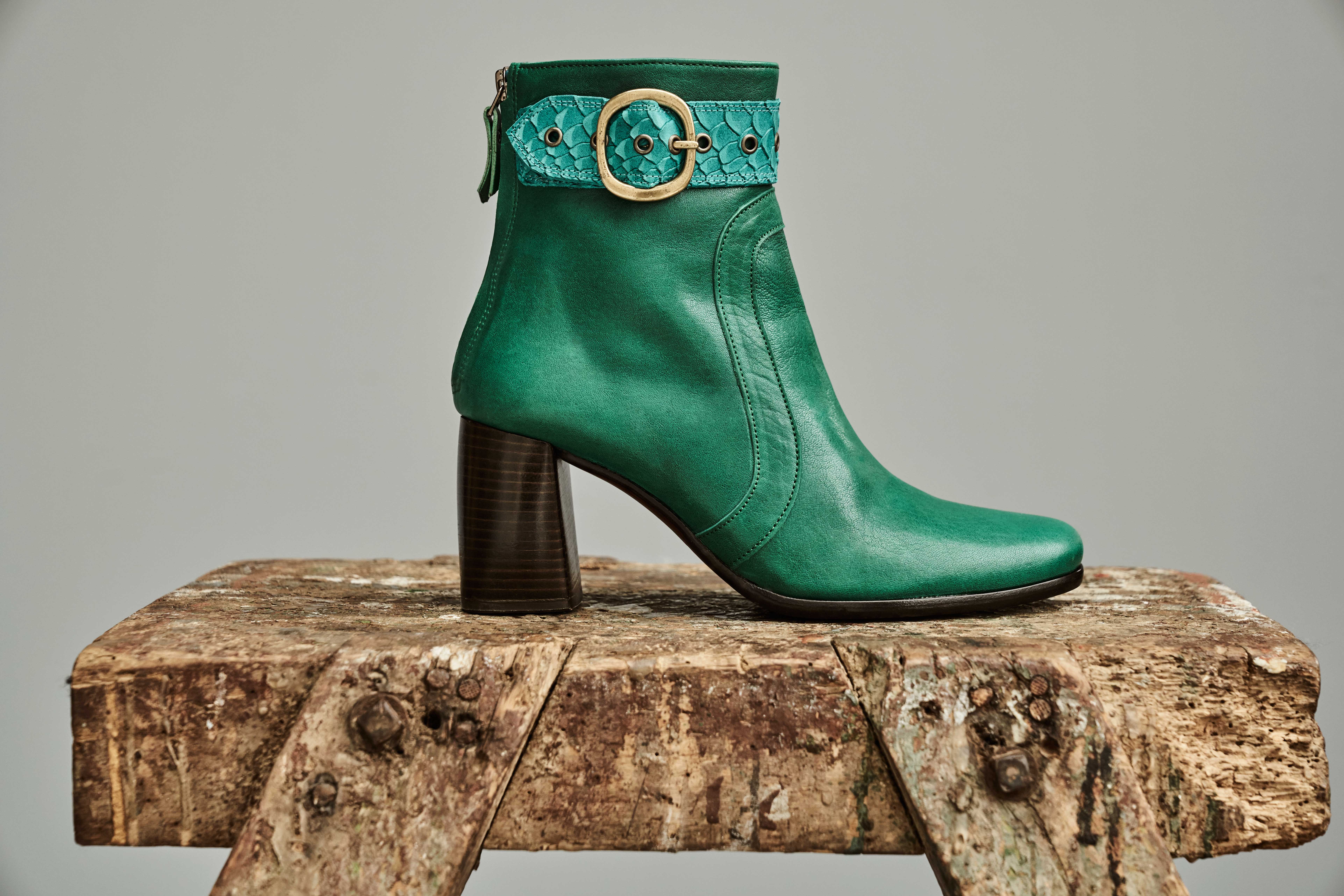 Dorotea botín de tacón alto Norah verde fw18