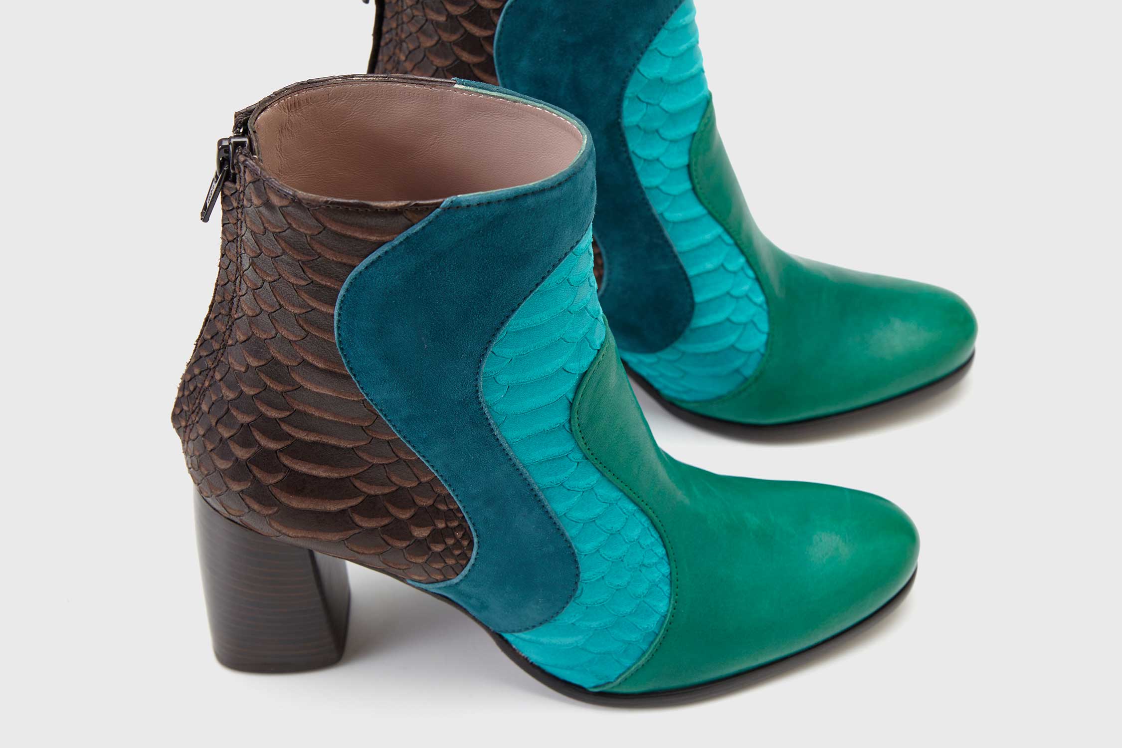 Dorotea botín de tacón alto Joy multicolor fw18 detalle